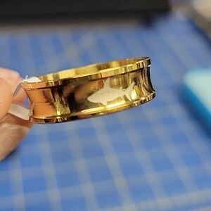 Shark Gold Tone Ring Size 13 Stainless Steel
